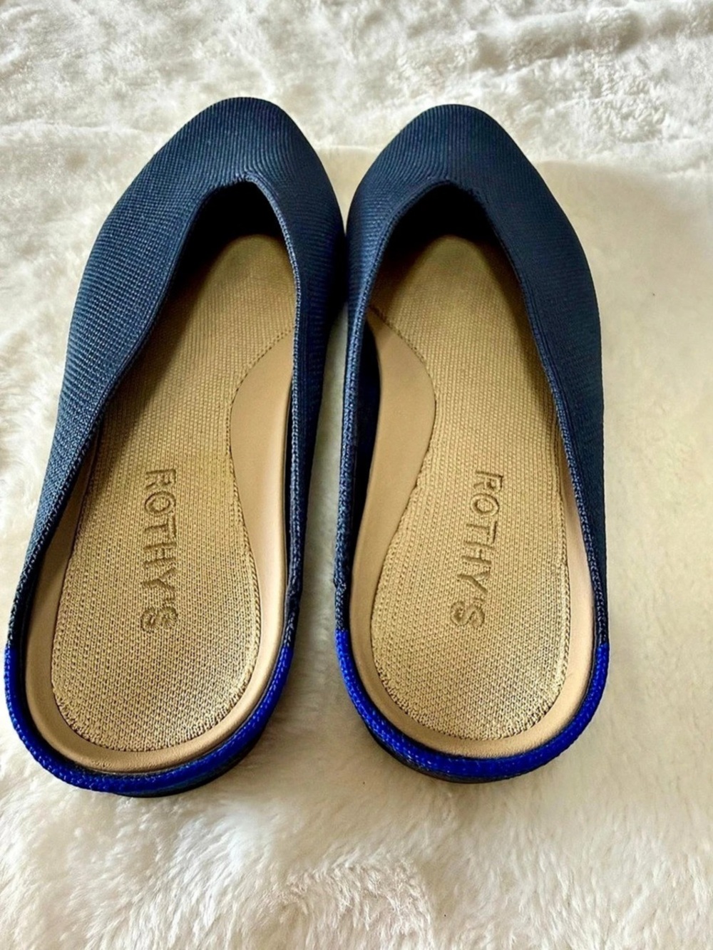 Rothy’s  Pointed Toe Mules in Blue US 7.5 - Picture 2 of 4